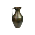 Romimex Vase Antique Braun Metall mit Griff
