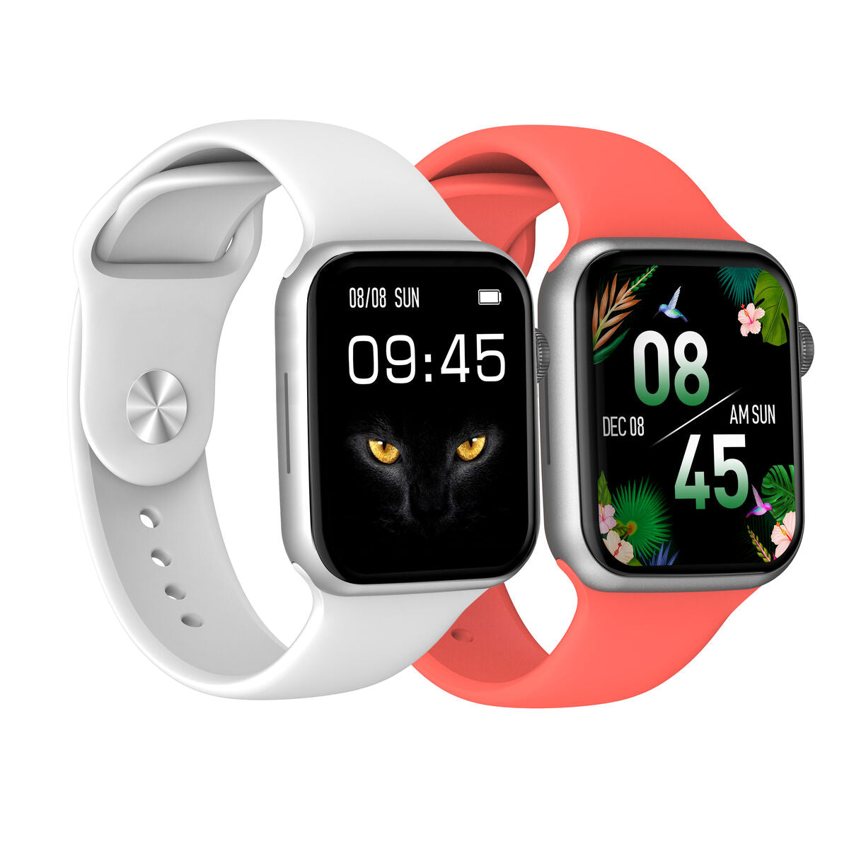 Smartwatch DCU COLORFUL 2 Weiß Silberfarben – Produktbild 1
