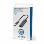 USB-auf-Ethernet-Adapter Aisens A106-0708 Grau