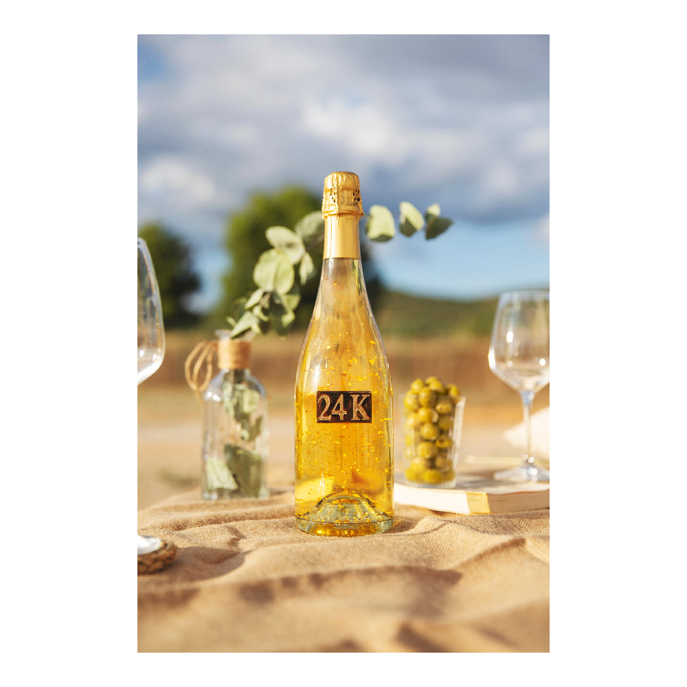 24K Gold Schaumwein Weiß 75 cl