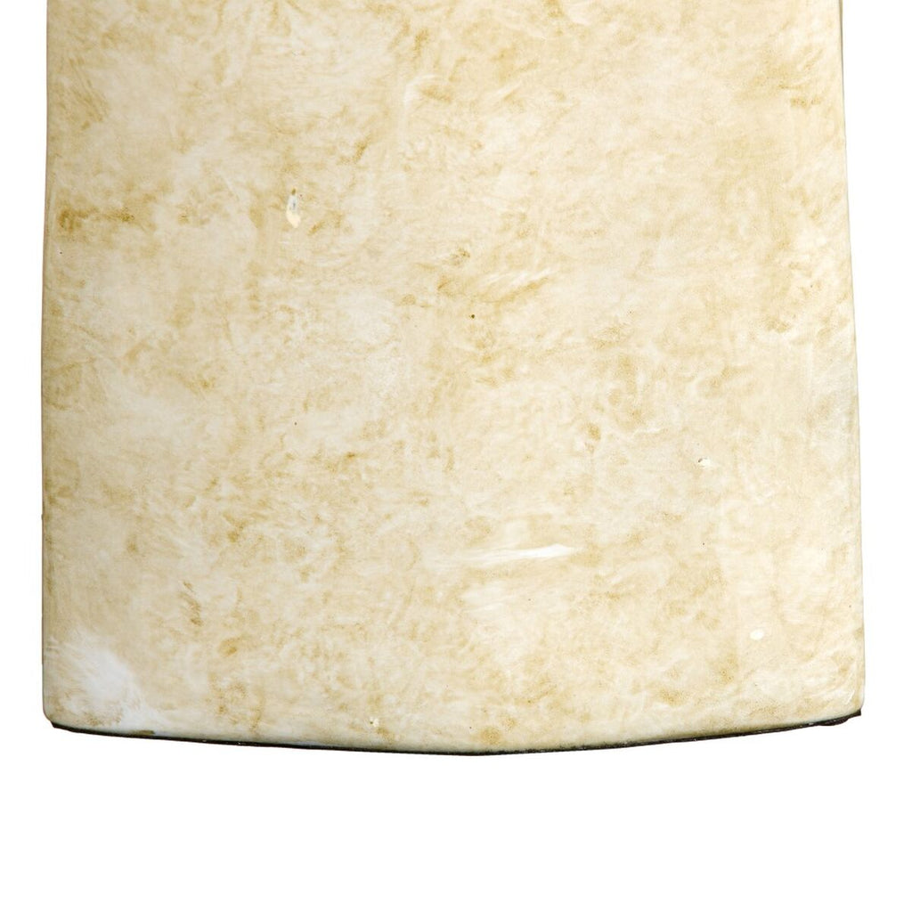 Vase Kristall Gold Metall Weiß