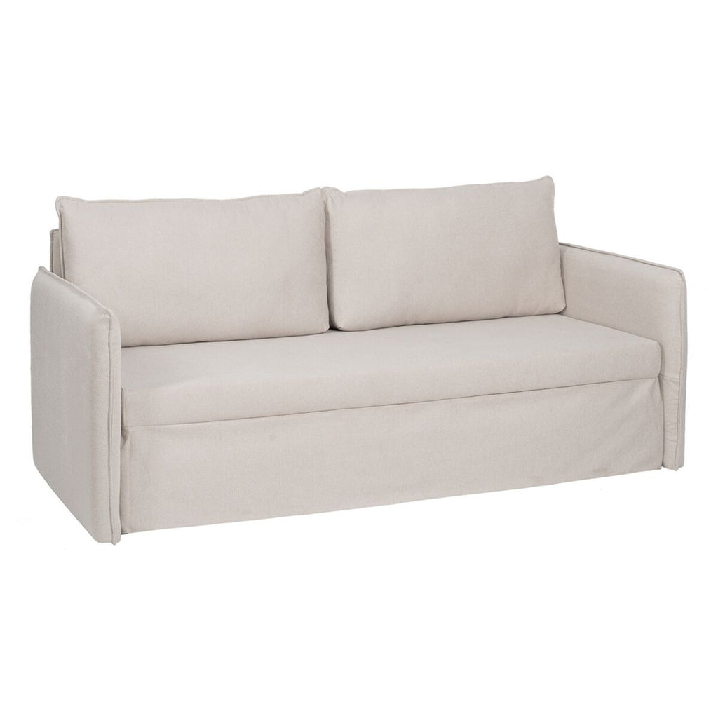 Sofa Beige Polyester Linen