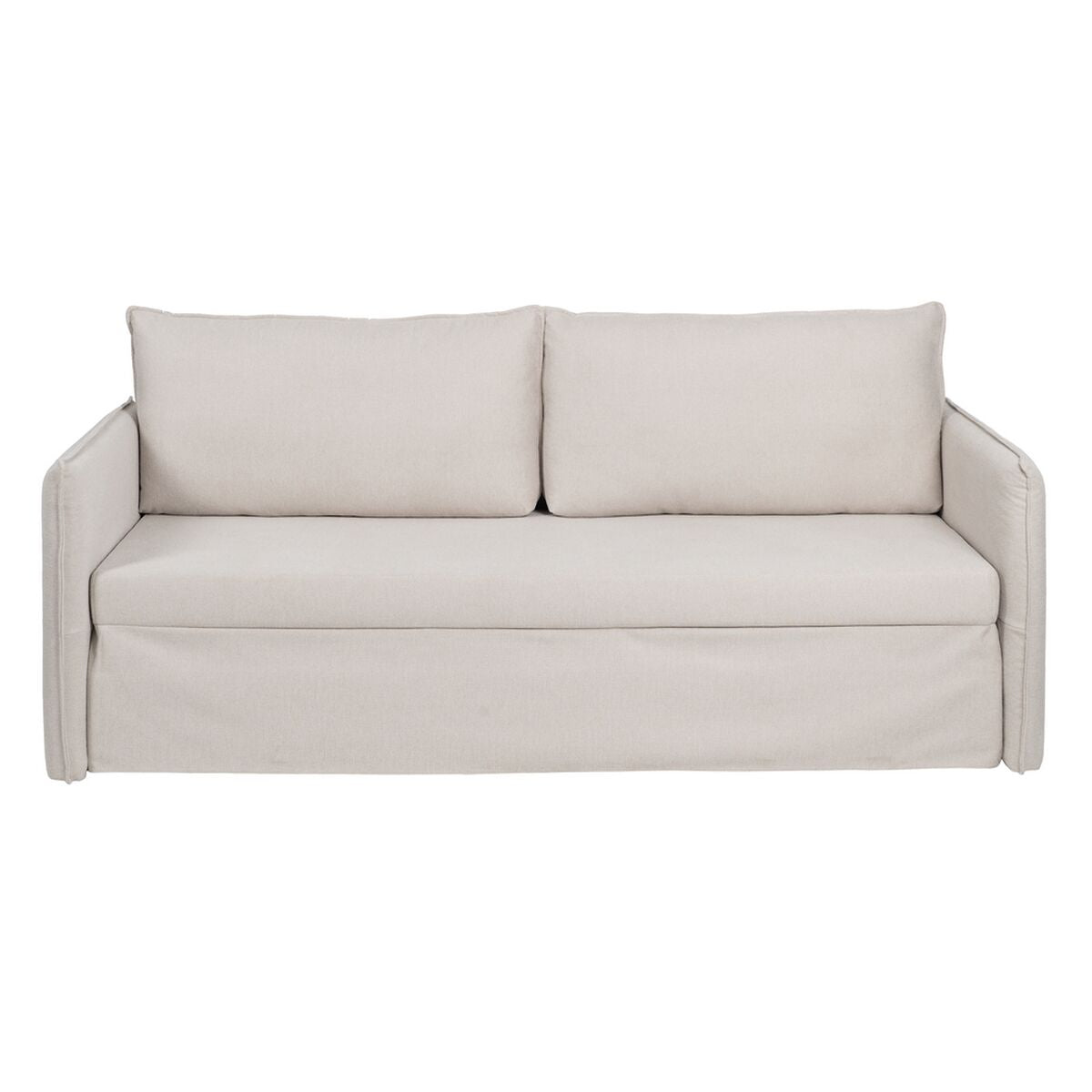 Sofa Beige Polyester Linen