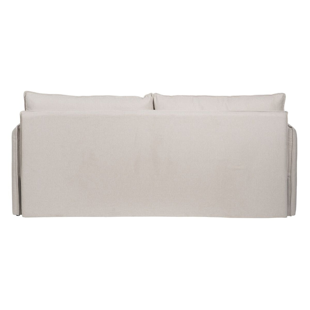 Sofa Beige Polyester Linen