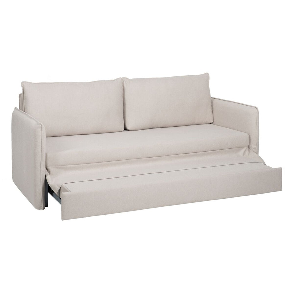 Sofa Beige Polyester Linen