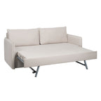 Sofa Beige Polyester Linen
