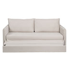 Sofa Beige Polyester Linen