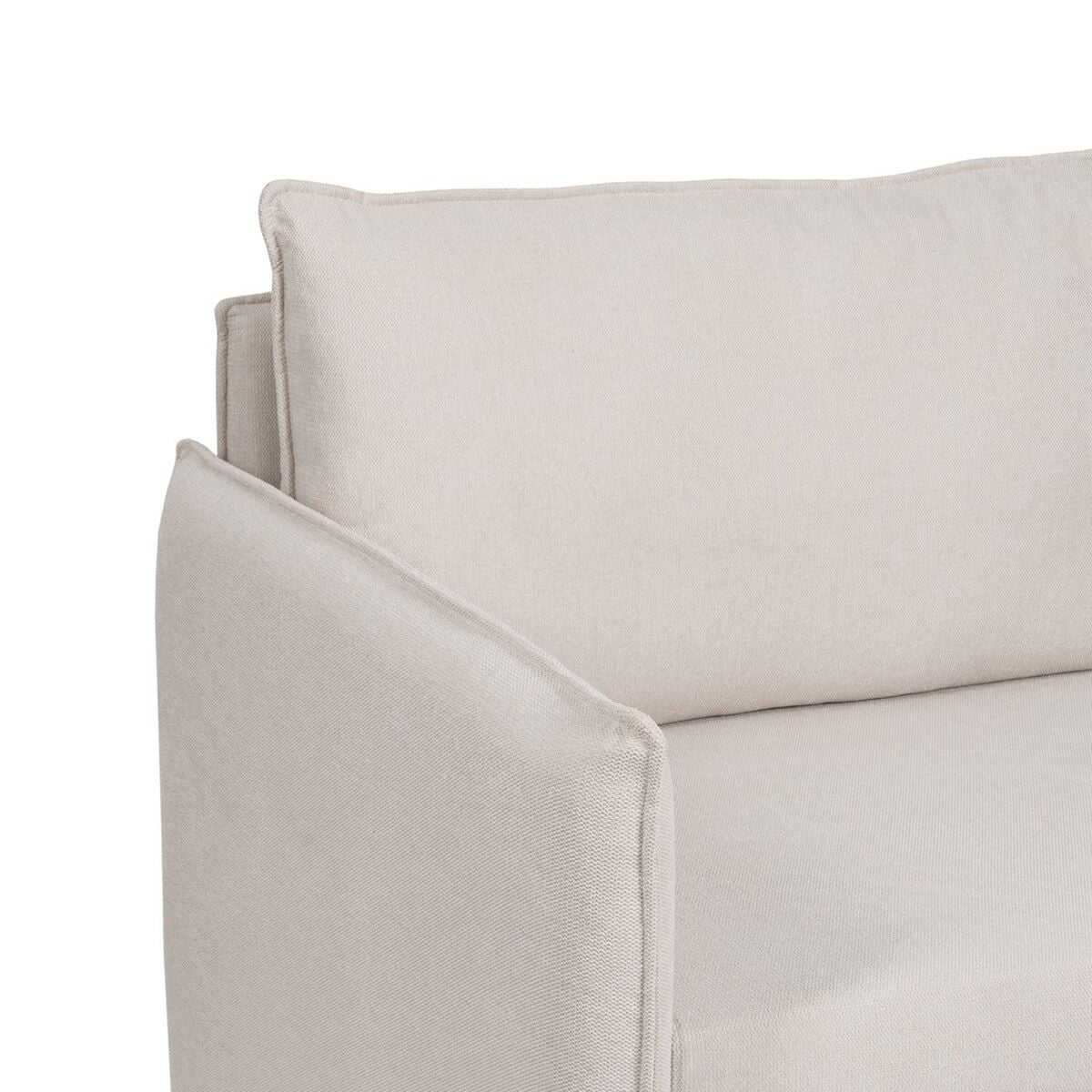 Sofa Beige Polyester Linen
