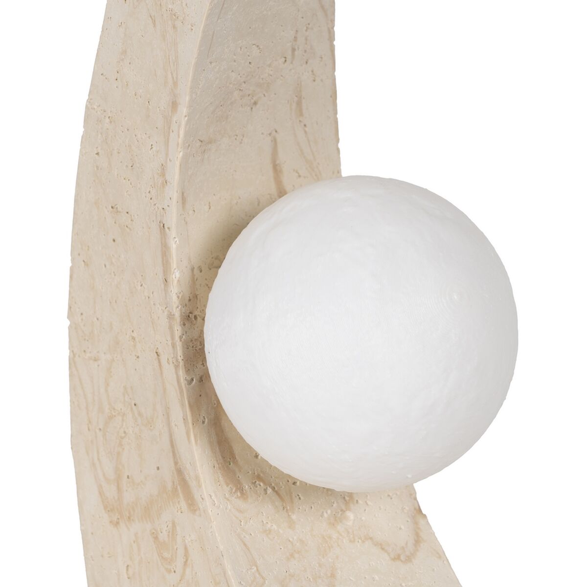 Tischlampe Creme Polyresin 220-240 V 16,5 x 11,5 x 30 cm