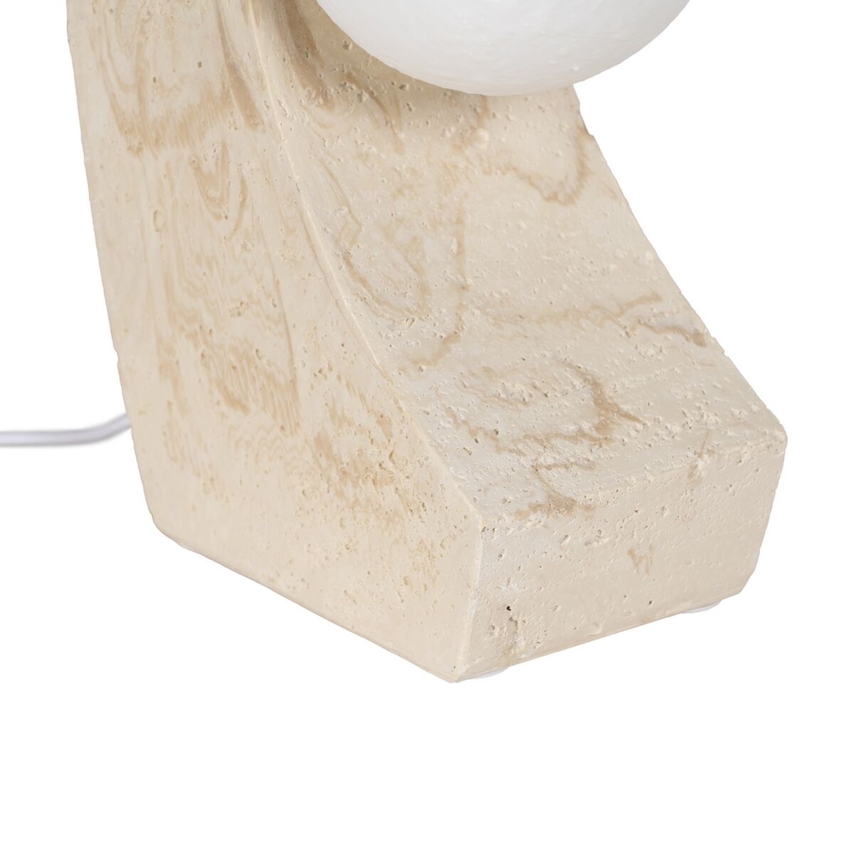 Tischlampe Creme Polyresin 220-240 V 16,5 x 11,5 x 30 cm