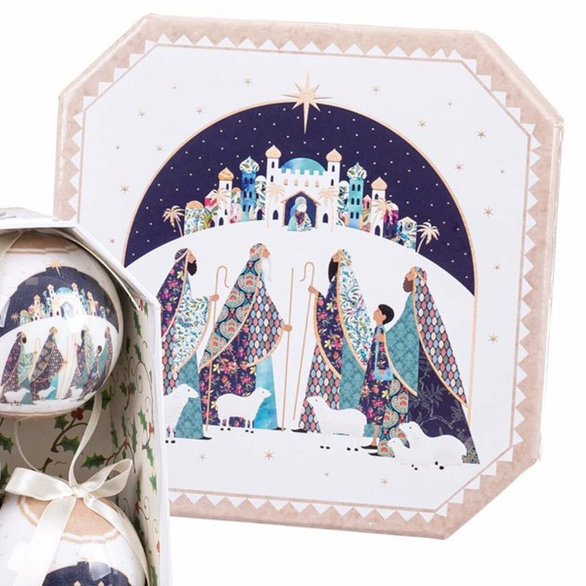 Weihnachtskugeln Mehrfarbig Polyfoam Three Kings