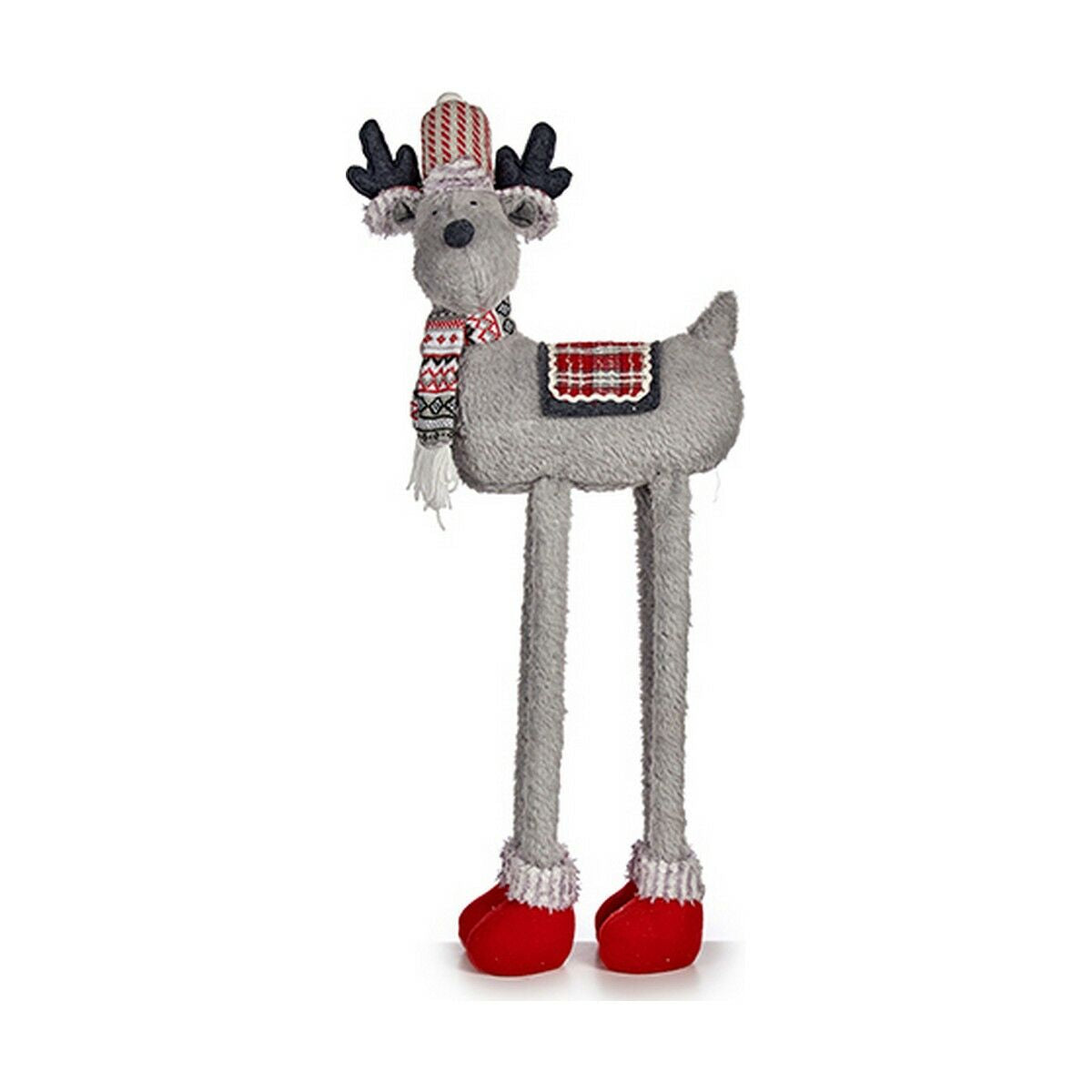 Krist+ Weihnachtsrentier Weiß Rot Grau 1 m