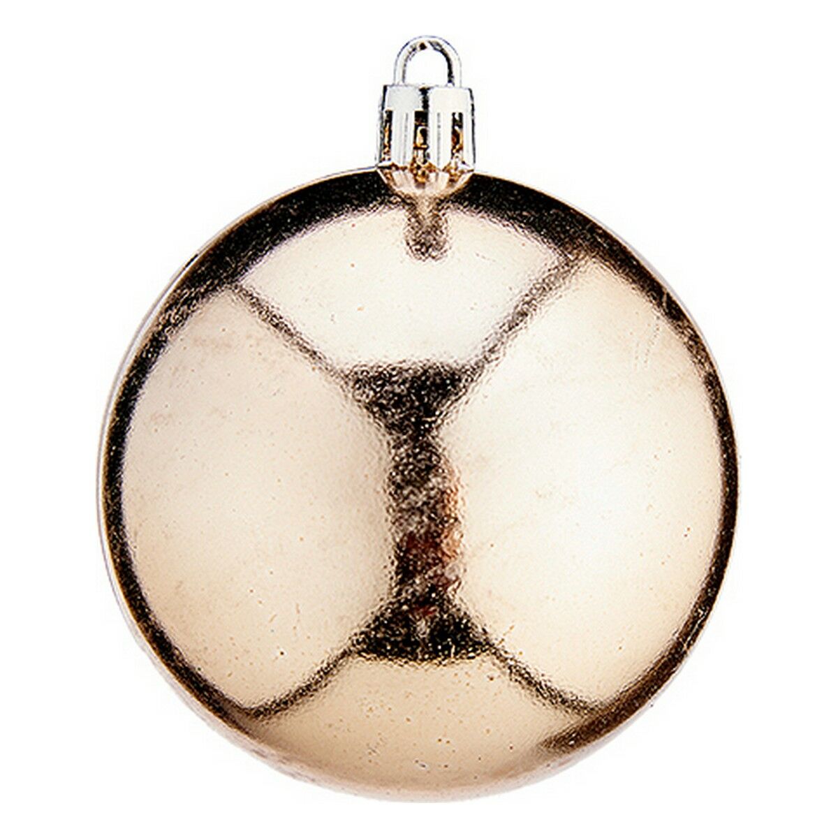 Krist+ Weihnachtskugeln 00476-6 Champagne Kunststoff Ø 7 cm