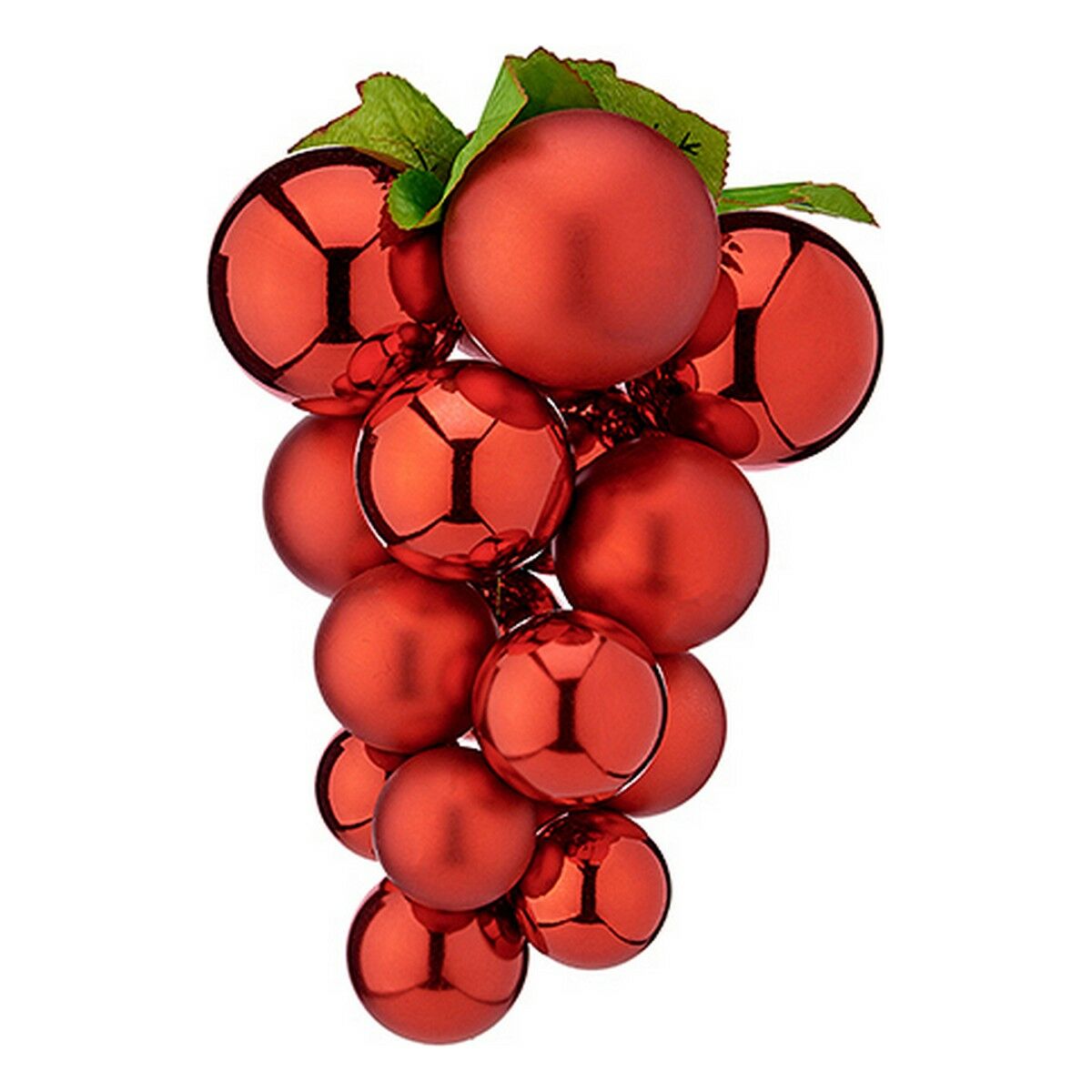 Christmas Bauble Krist+ Rot Kunststoff Grapes Small – Produktbild 1