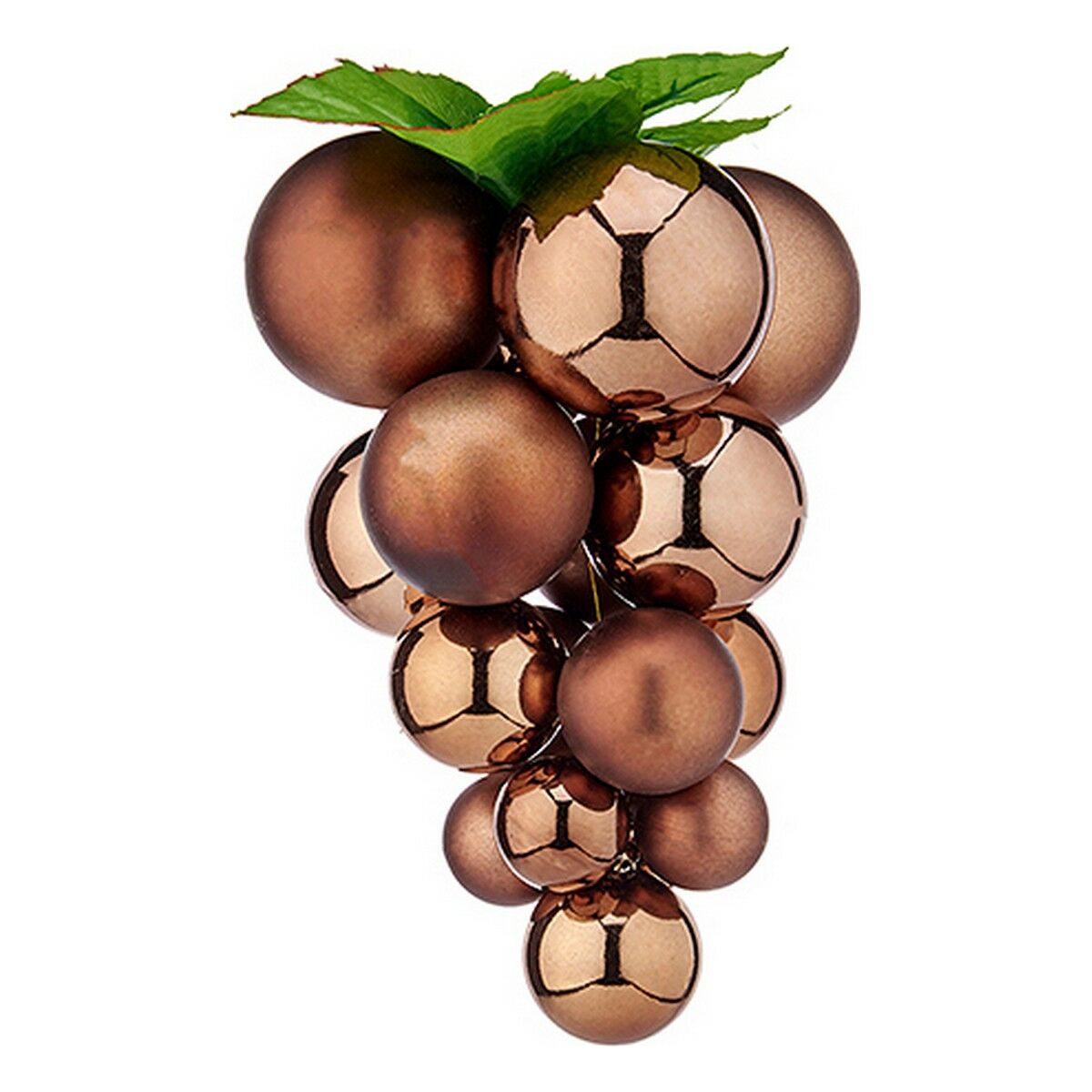 Christmas Bauble Krist+ Braun Kunststoff Grapes Small – Produktbild 1