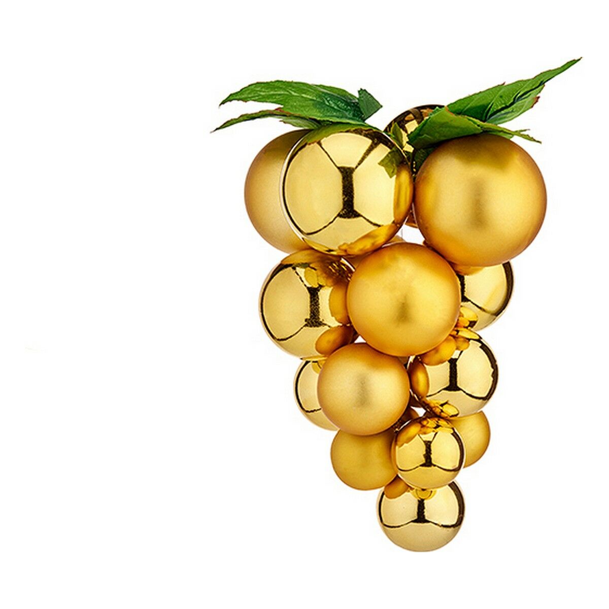 Christmas Bauble Krist+ Goldfarben Kunststoff Grapes Small – Produktbild 1