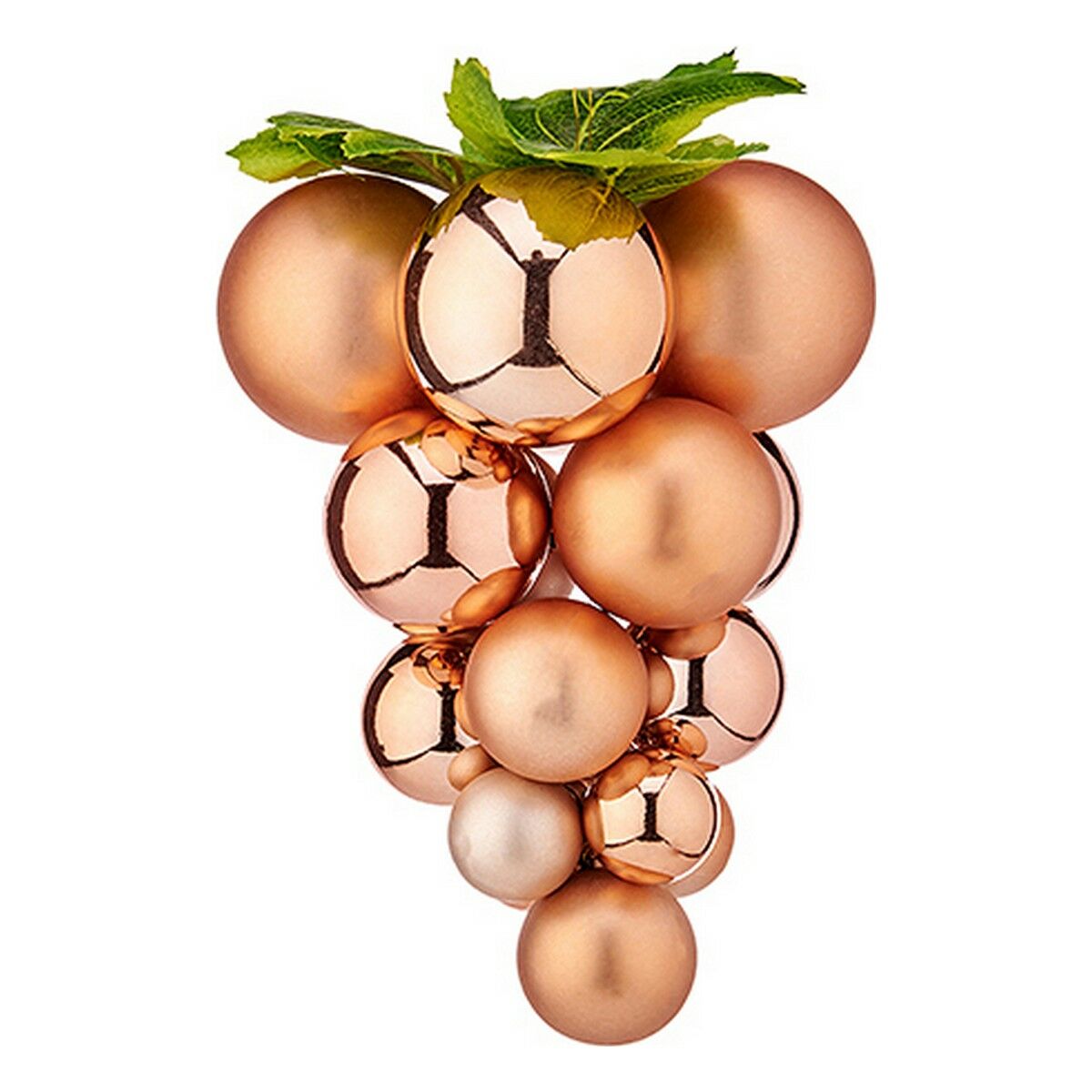 Christmas Bauble Krist+ Copper Kunststoff Grapes Small – Produktbild 1