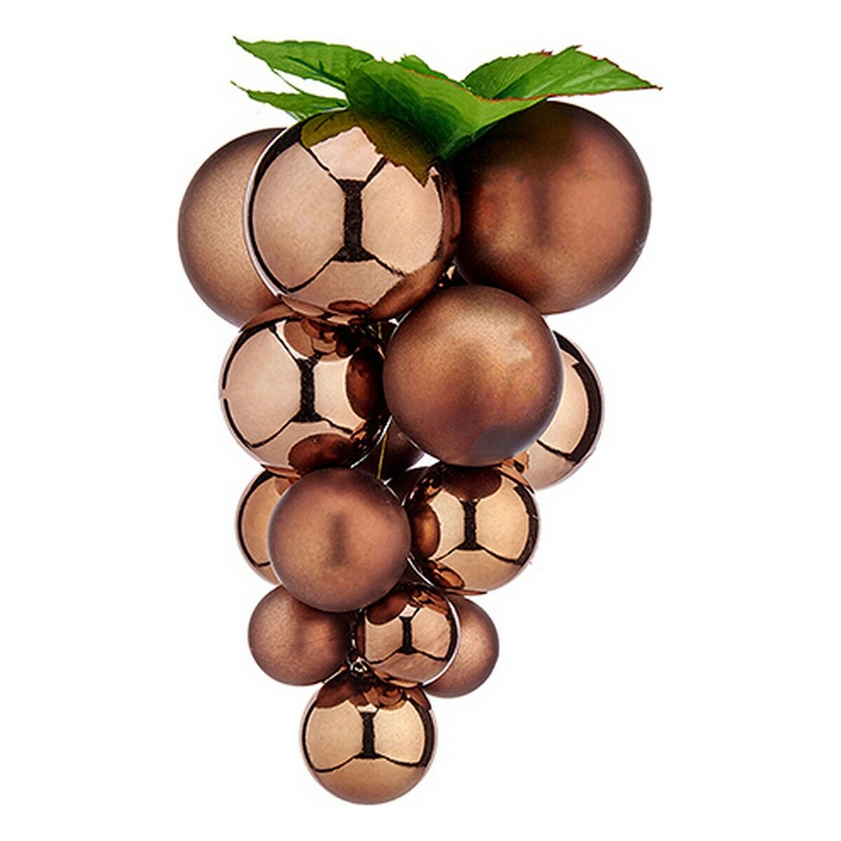 Christmas Bauble Krist+ Braun Kunststoff Grapes – Produktbild 1