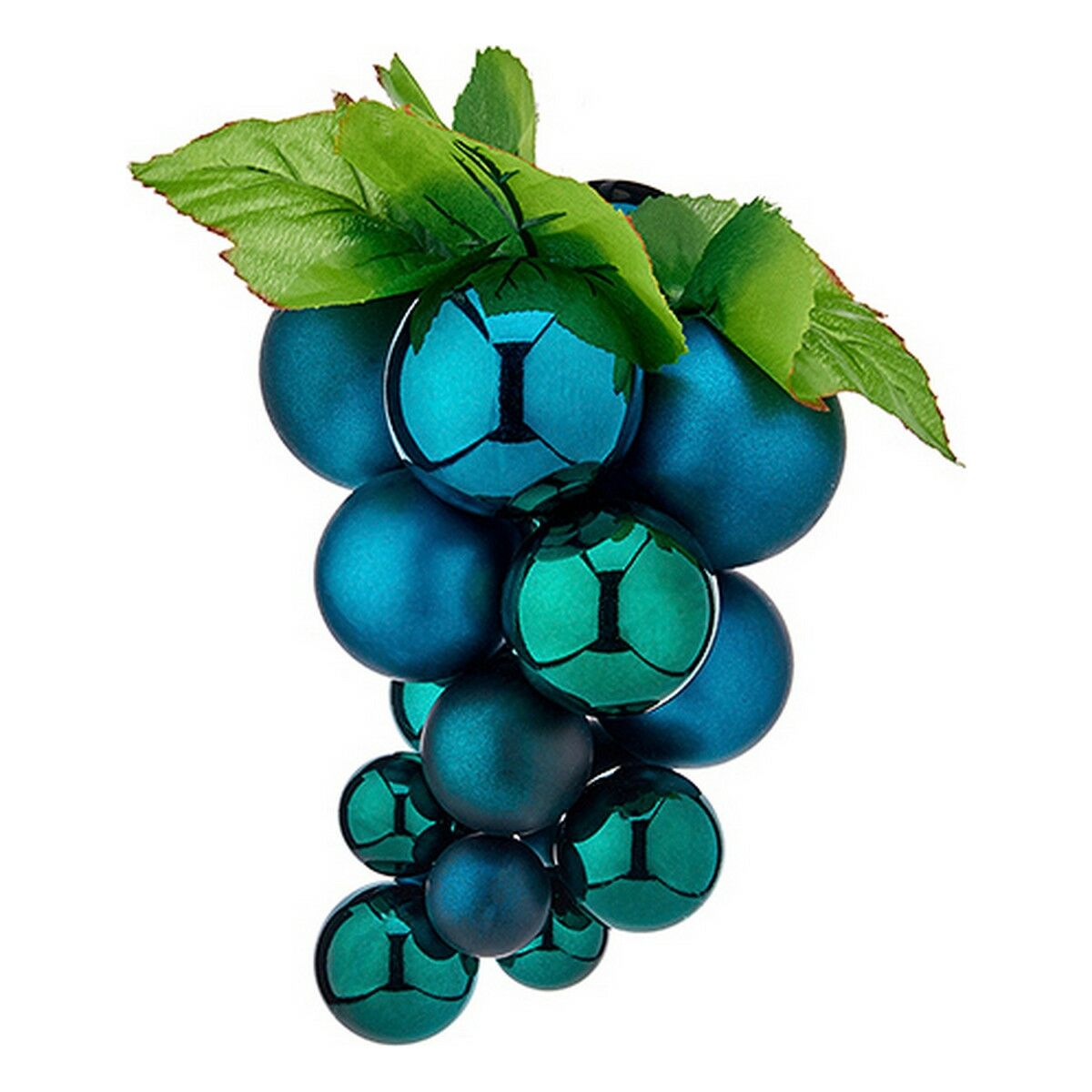 Krist+ Weihnachtskugel Blau Kunststoff Grapes