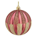 Krist+ Weihnachtskugel 00862 Rosa PVC Kunststoff Ø 8 cm