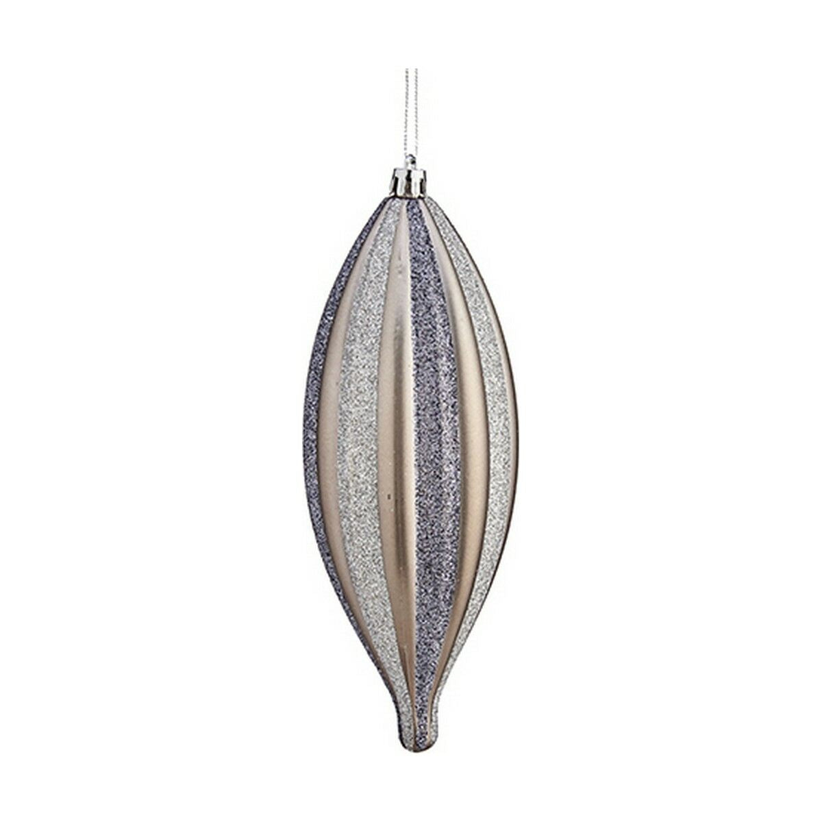 Christmas bauble Krist+ Silberfarben PVC 8,5 x 19 x 3 cm Streched – Produktbild 1