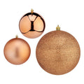Krist+ Weihnachtskugeln Kupfer Kunststoff Ø 10 cm
