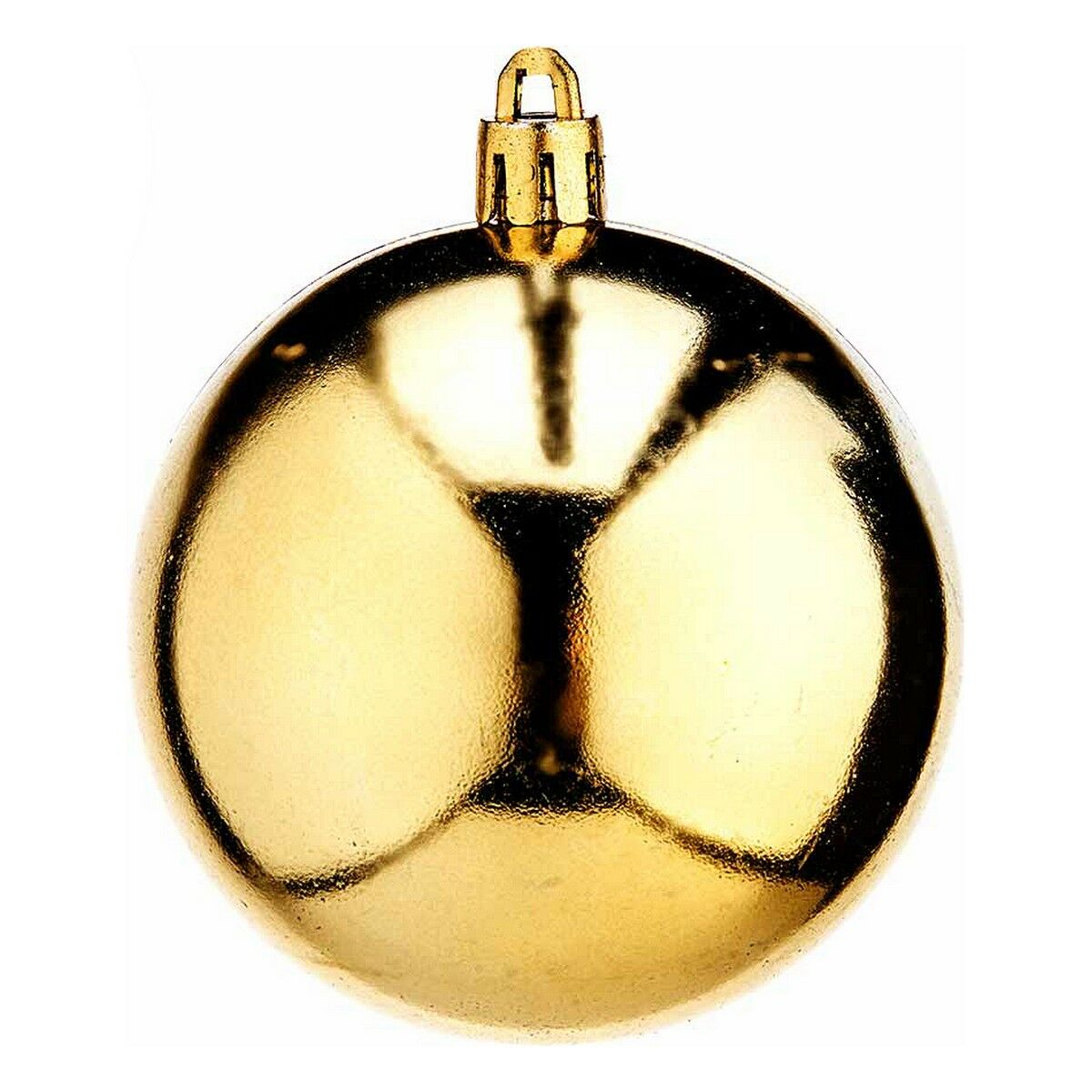 Christmas Baubles Krist+ Goldfarben PVC Ø 7 cm 12 Stück – Produktbild 1
