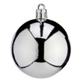 Krist+ Weihnachtskugeln K1912477-3 Silber Kunststoff Ø 6 cm