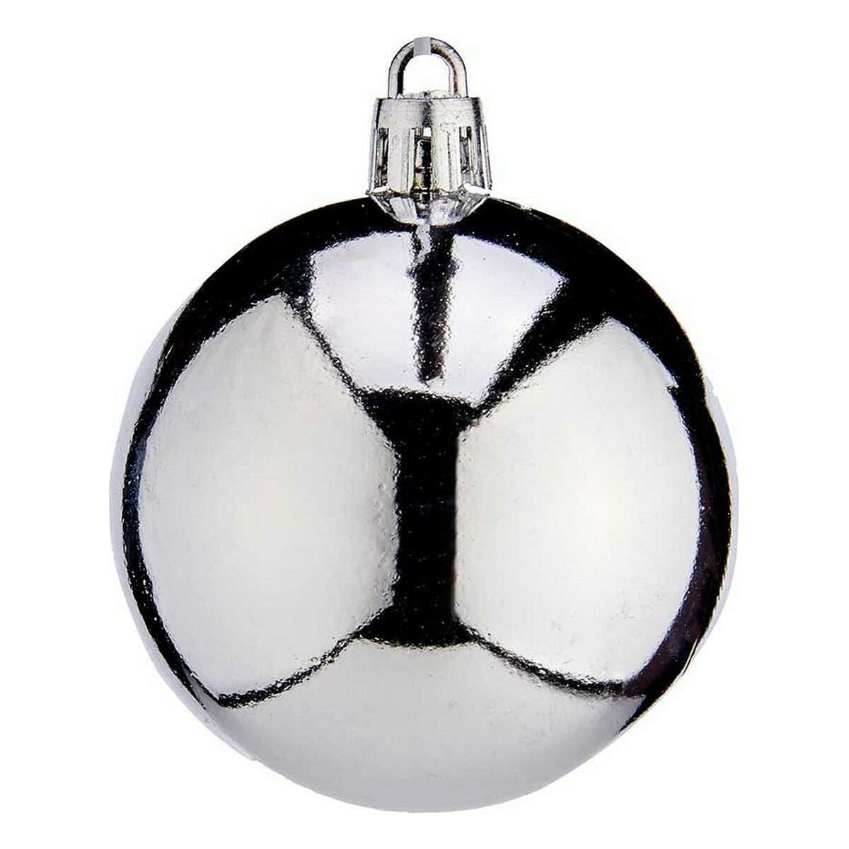 Christmas Baubles Krist+ K1912477-3 Silberfarben Kunststoff Ø 6 cm 24 Stück – Produktbild 1