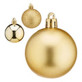 Krist+ Weihnachtskugel K1912484 Gold Kunststoff Ø 5 cm