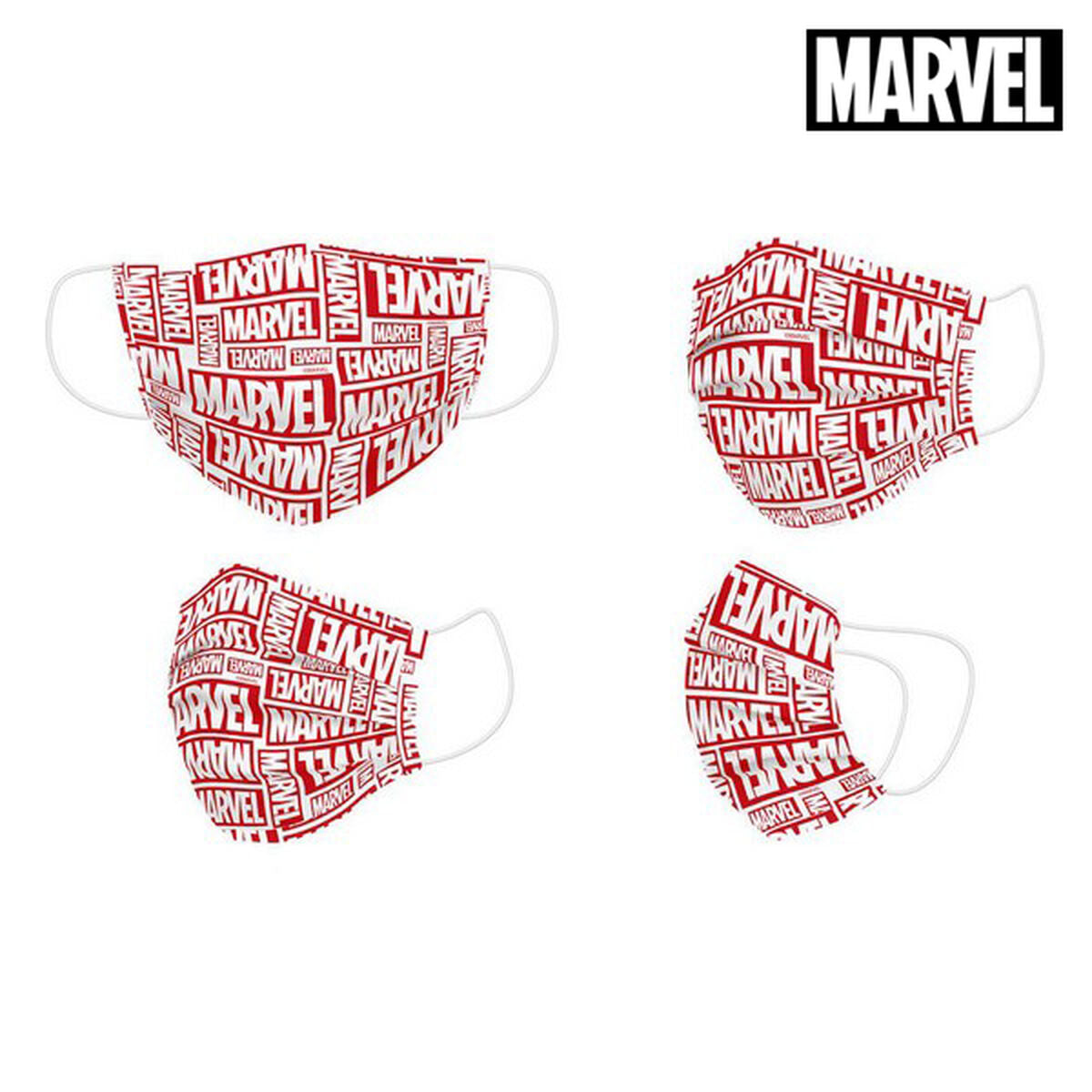 Hygienic Face Mask Marvel Kinder's Rot – Produktbild 1