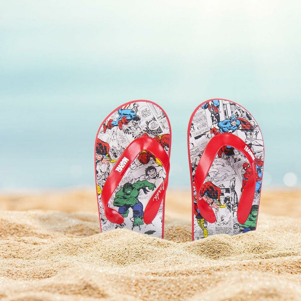 Marvel Flip Flops für Kinder Rot Grau – 29
