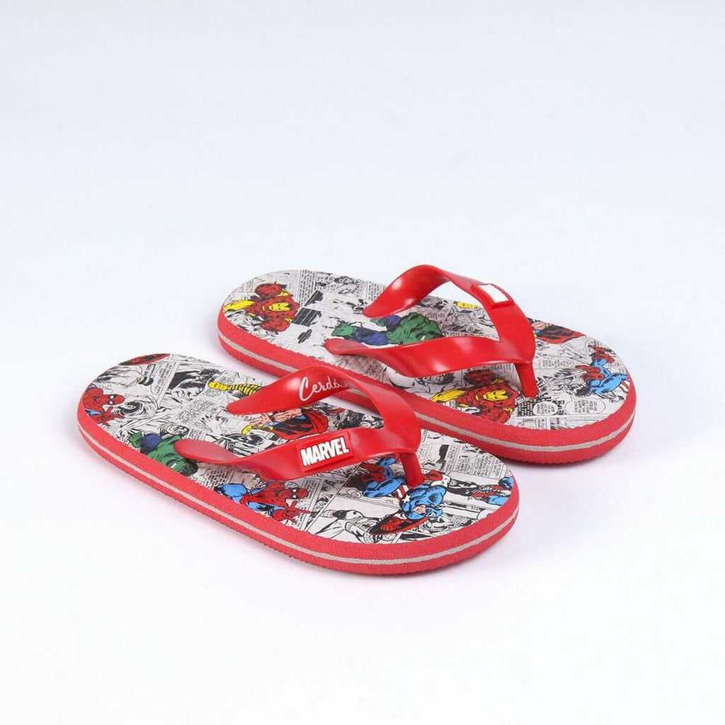 Marvel Flip Flops für Kinder Rot Grau – 35
