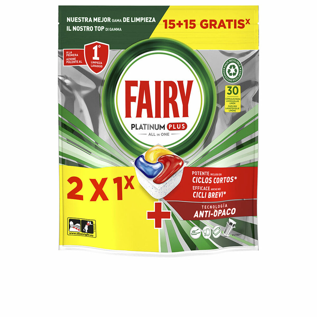 Dishwasher lozenges Fairy FAIRY PLATINUM – Produktbild 1