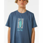 Rip Curl Kinder-Kurzarm-T-Shirt Lost Island Blau – 12 Years