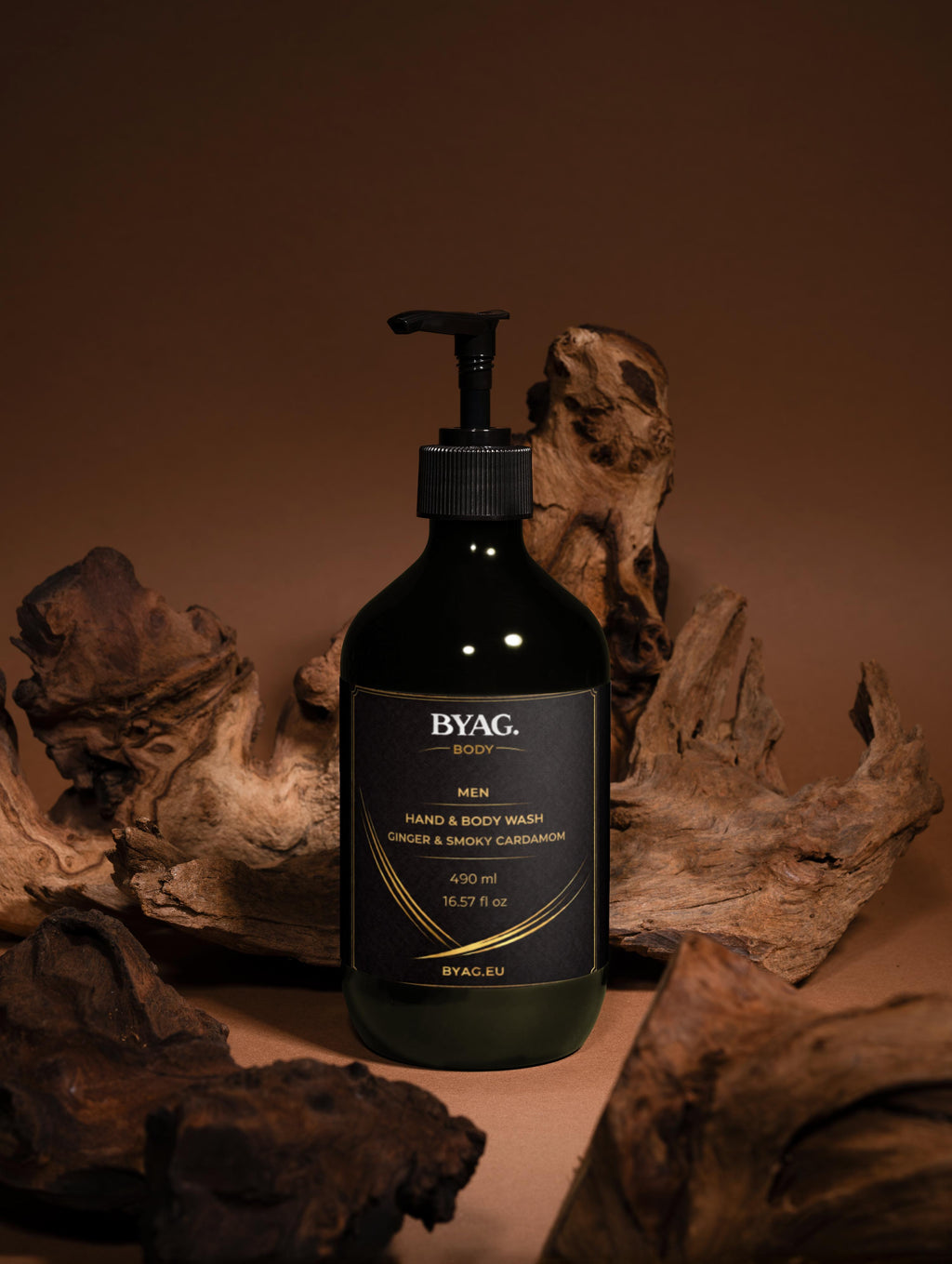 BYAG. Herren Hand- und Körperreinigung – Ginger & Smoky Cardamom