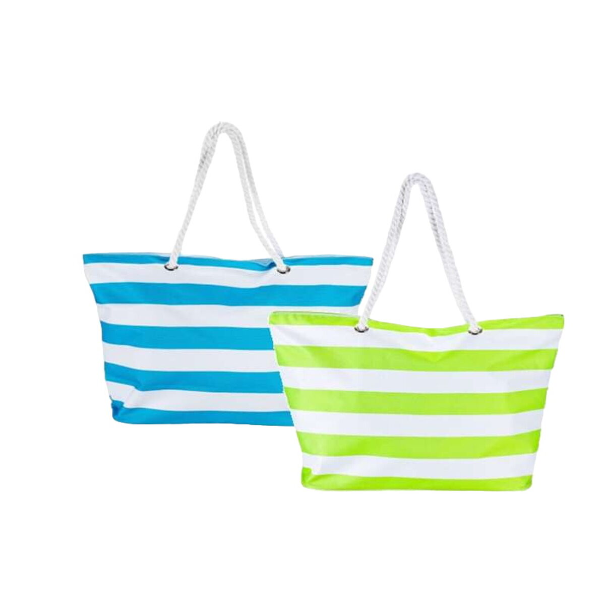 Beach Bag Bismark Blau Weiß Oxford 59 x 19 x 40 cm – Produktbild 1