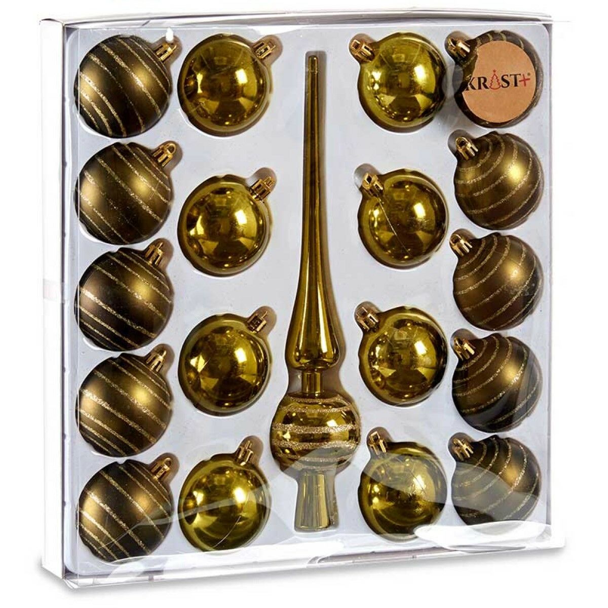 Krist+ Weihnachtskugel Grün PVC Hängedekoration
