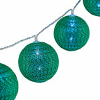 Krist+ Kranz aus LED Bälle Grün 2 m Ø 5 cm