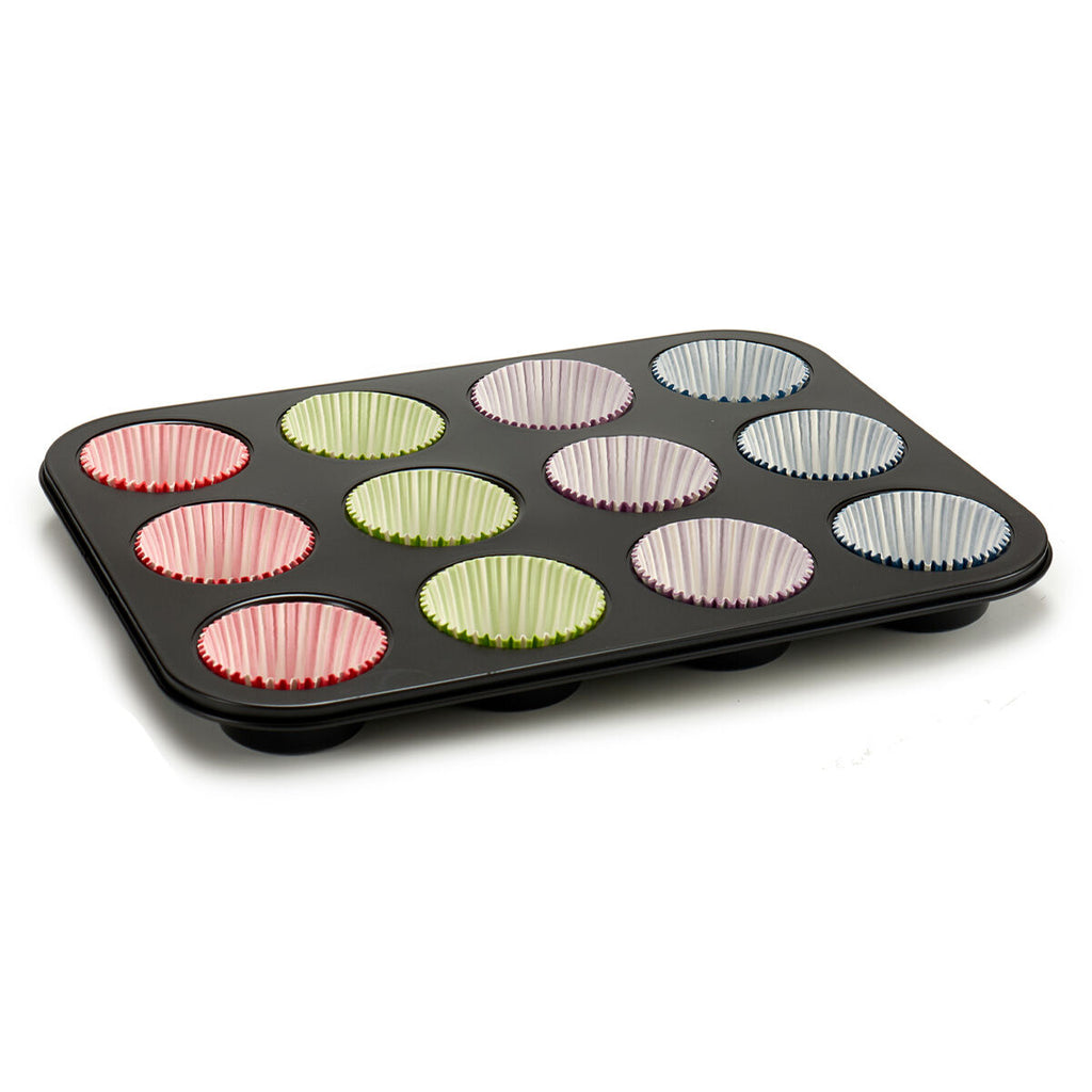 Kinvara Muffin Tablett Blau Schwarz Rot Grün Lila Mehrfarbig Baking Tablett