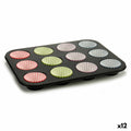 Kinvara Muffin Tablett Blau Schwarz Rot Grün Lila Mehrfarbig Baking Tablett
