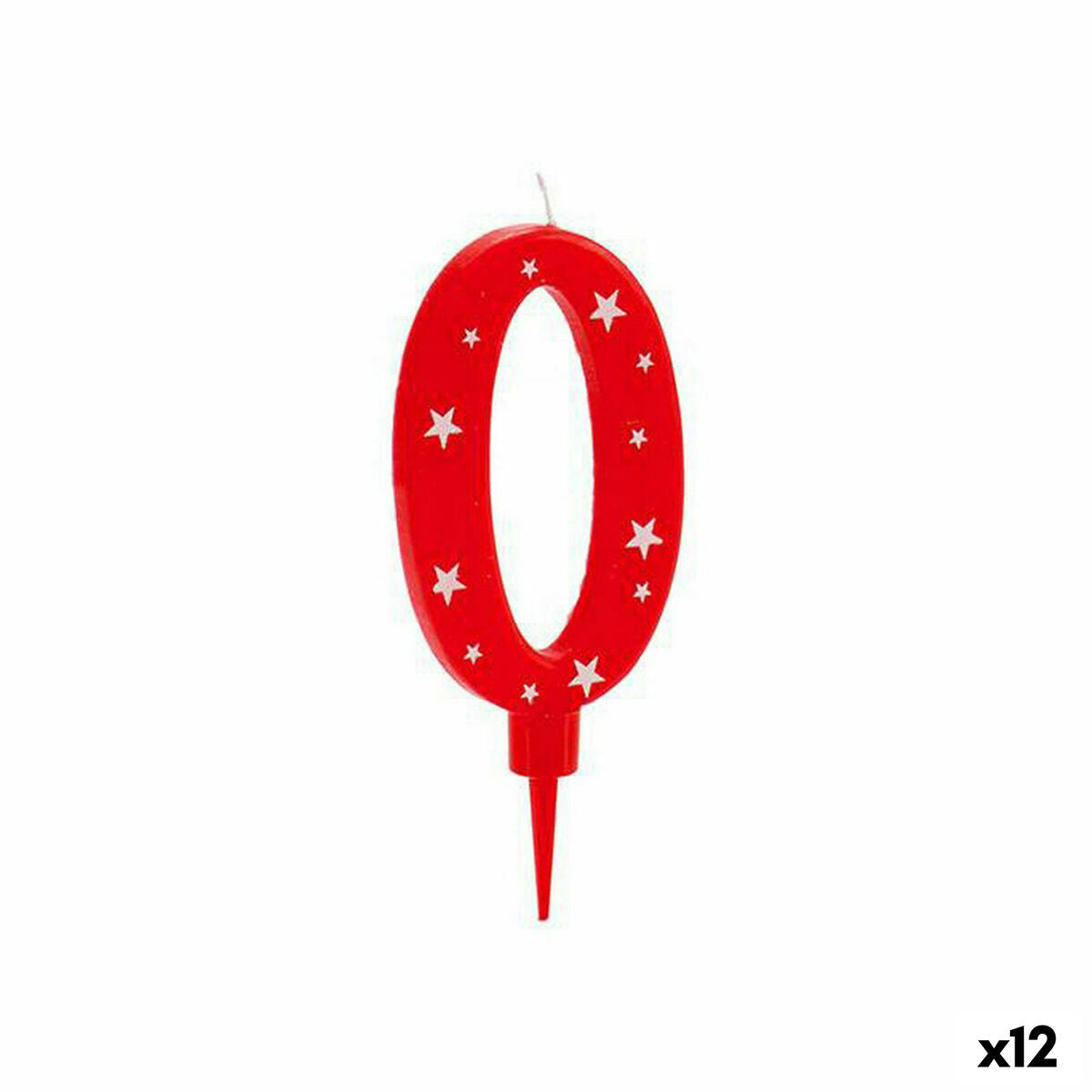 Candle Birthday Number 0 (12 Stück) – Produktbild 1
