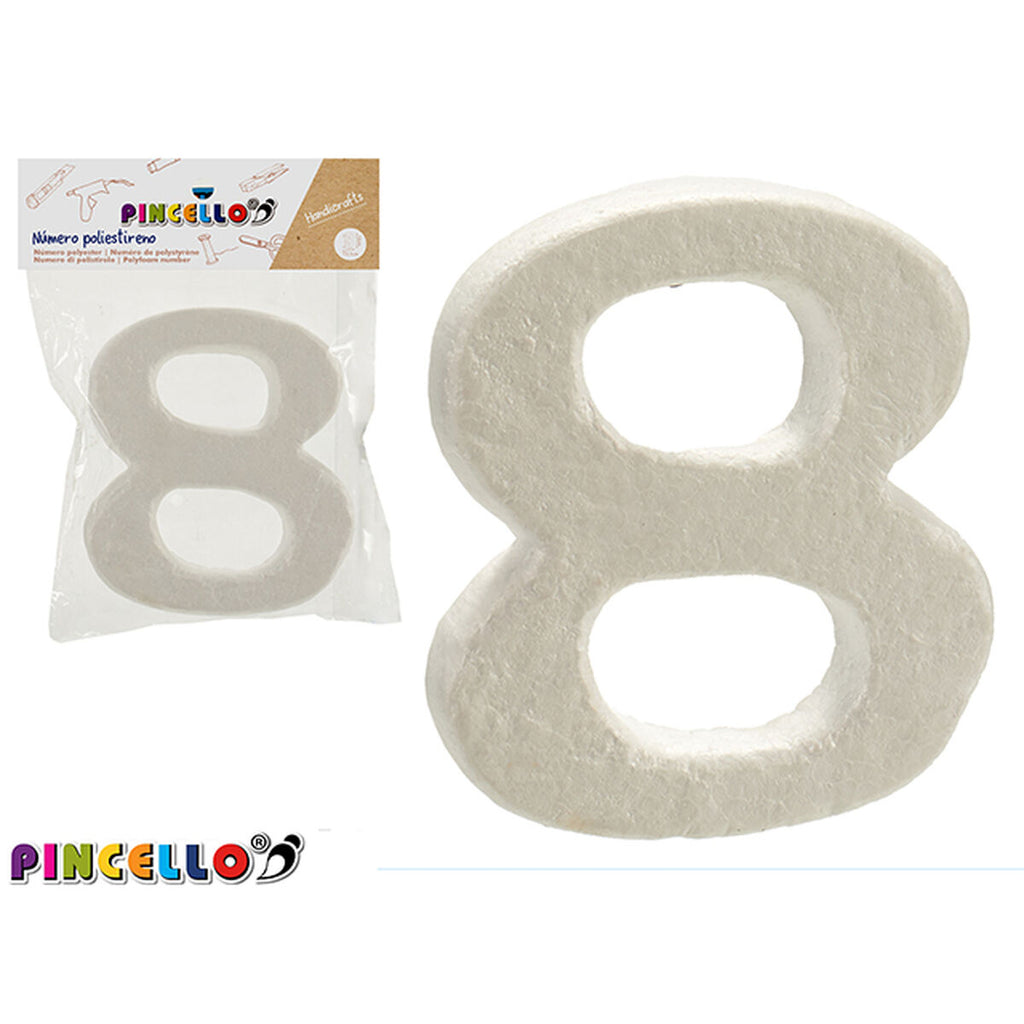 Pincello Number AR1607070 Number 8 Polystyrol