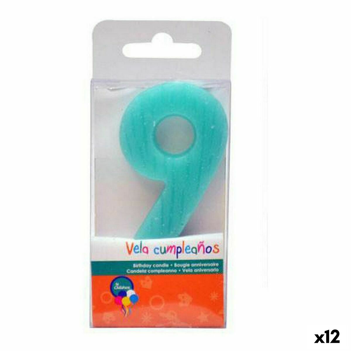Candle Nº 9 Birthday (12 Stück) – Produktbild 1