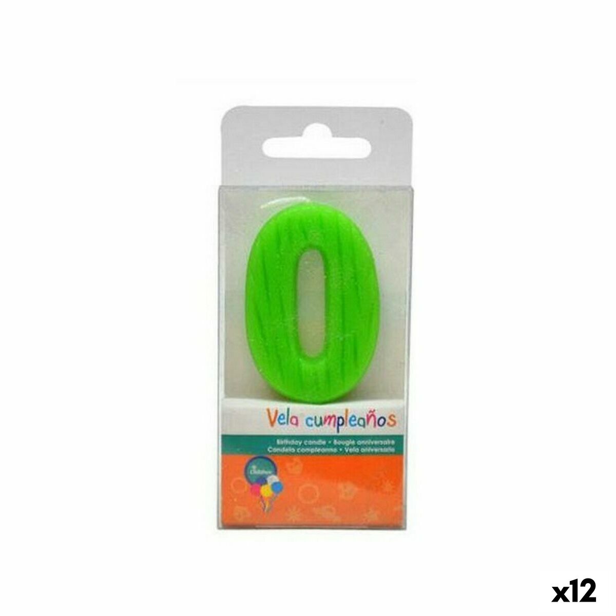 Candle Birthday Number 0 (12 Stück) – Produktbild 1