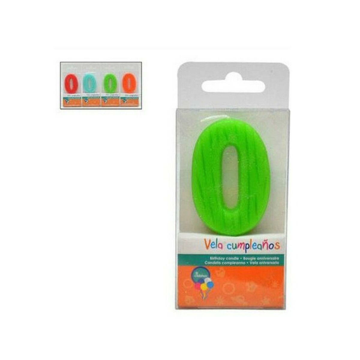 Kerze Birthday Number 0 – 1 x 8,5 x 4 cm