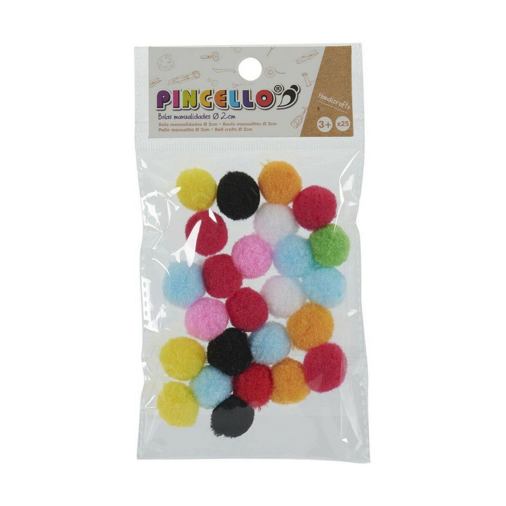 Pincello Materials für Handicrafts Bälle Mehrfarbig Ø 2 cm