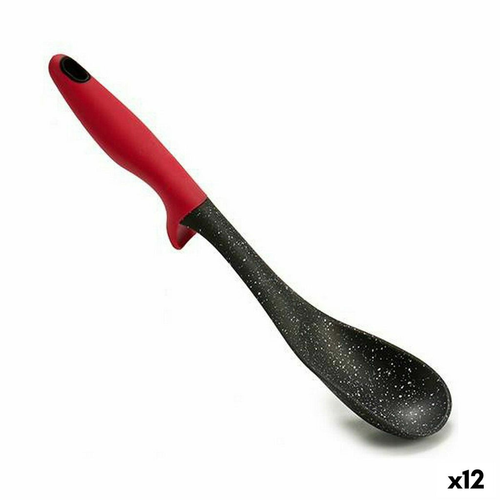 Ladle Nylon 7 x 32 x 7 cm Schwarz Rot (12 Einheiten)