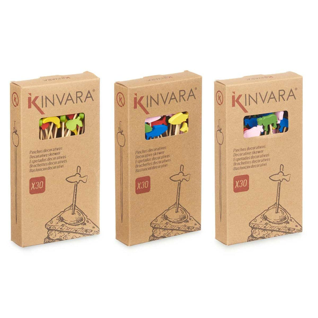 Kinvara Barbecue Skewer Set Bambus Skewer Decorated