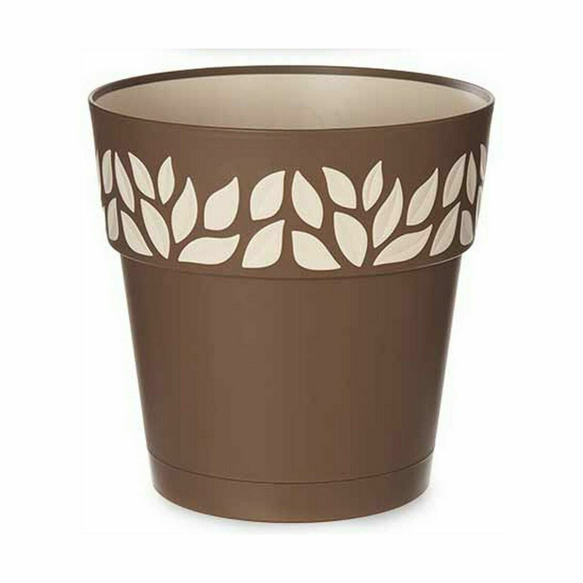 Stefanplast Self-watering flowerpot Cloe Braun Kunststoff
